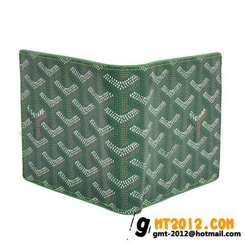 ゴヤールスーパーコピー 二つ折り財布 名刺入れ グリーン GOYARD-114